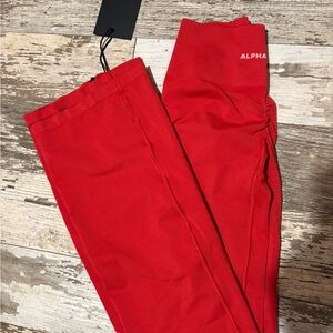 Red ALPHA Leggings